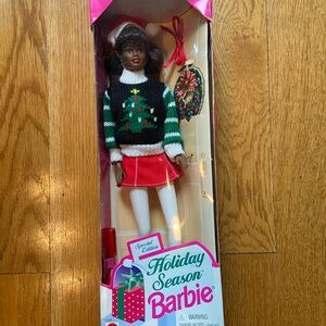 Barbie 1996 Holiday season Doll special edition in Christmas sweater